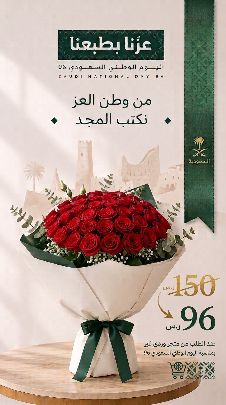 باقة لمار ورد جوري أحمر طبيعي متجر وردي غير